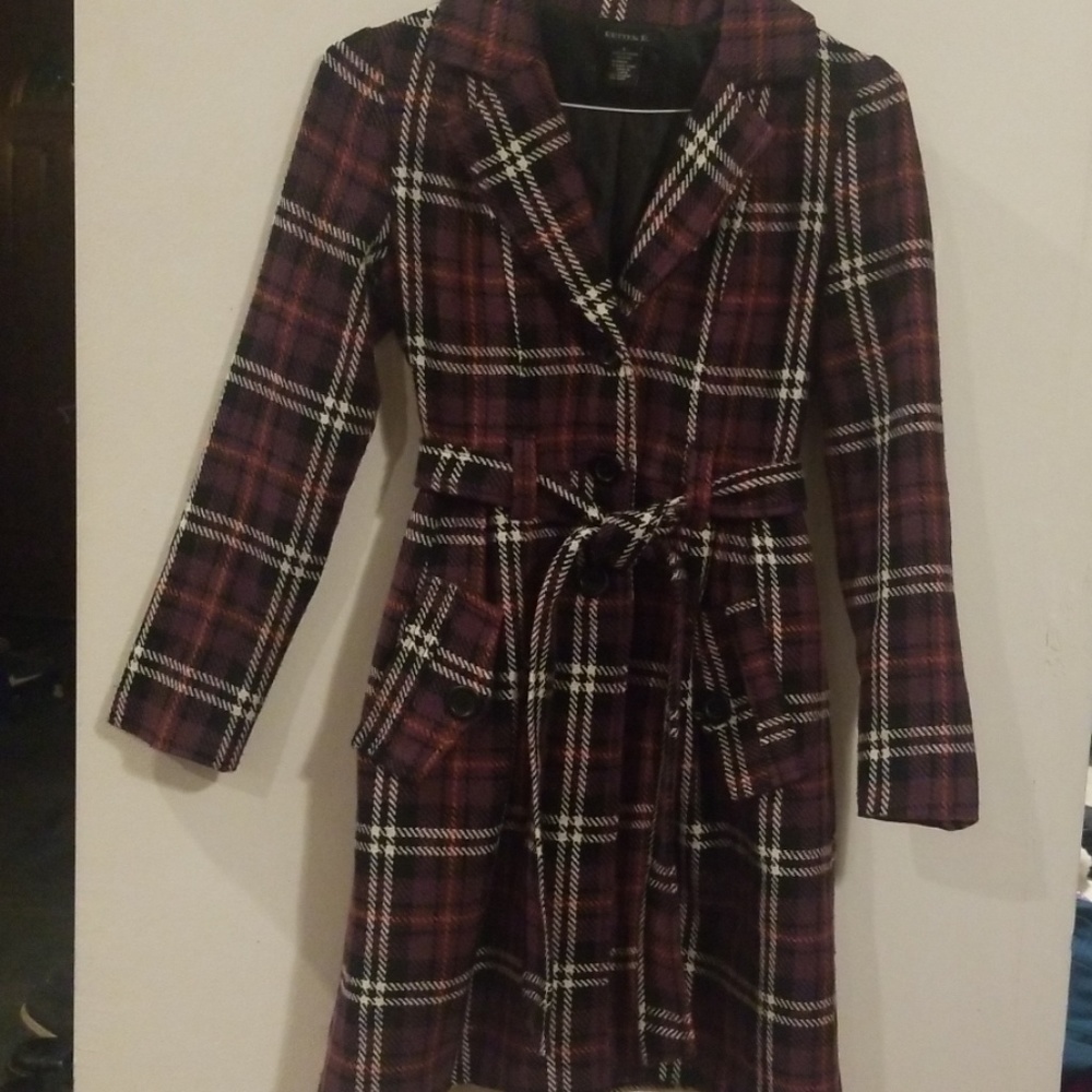 BETTER B  plaid winter coat size S
